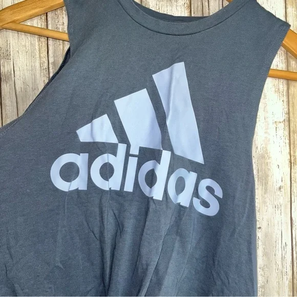 Adidas Blue Knot Front Tank - Picture 4 of 5